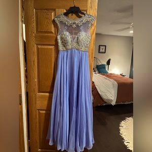 Platinum brand lavender prom dress